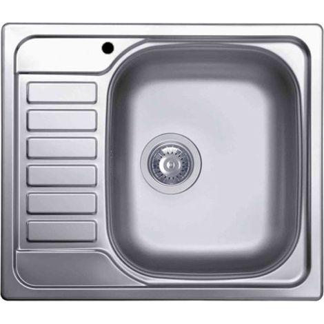 Elleci LIX125SACDX Sky 125 Lavello Inox gocciolatoio sinistro 1 Vasca 58 cm (1/5)