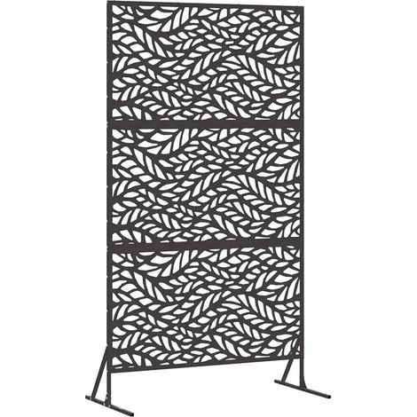 Maison Exclusive - Sichtschutz Schwarz 100 x 50 x 180 cm Stahl
