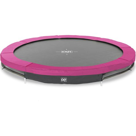 EXIT Silhouette ground sports trampoline 10ft - pink