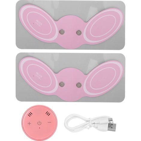 Elektrisches Mini-Nackenmassagegerät mit Akku, zur Linderung von Müdigkeit, mit Pulsationsfunktion, Nackenmassage, Klebefläche, pink - AquaForge (1/5)
