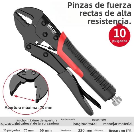 Outil de serrage manuel à aiguille de pression universel multifonctionnel de qualité industrielle (type buse droite de 10 pouces) (1/5)