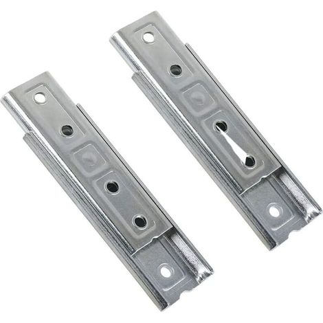 [NIEMALS VERWENDET]  Paar 12 cm lange Kopfteil-Montagehalterungen, ineinandergreifende Haken für Wandpaneele, robuster Sofa-Verbinder, universeller ineinandergreifender Sofa-Verbinder aus Metall