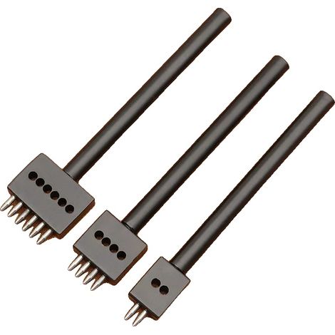 Lederlocher-Werkzeugsatz, Stahlkonstruktion, vielseitig für DIY-Projekte, 4mm Schwarz (1/2)