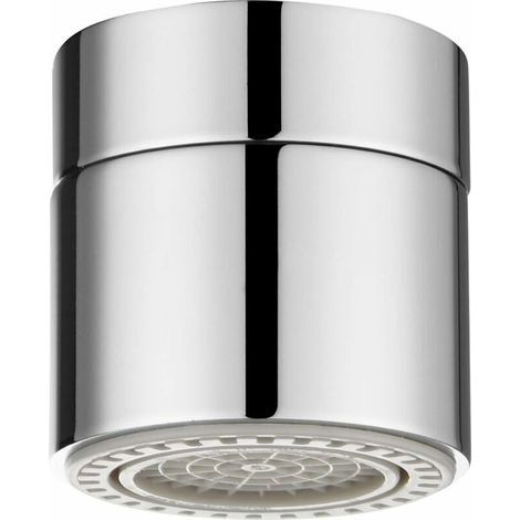 Messing-Wasserhahn-Luftsprudler, wassersparend, 2 Modi, 22-mm-Küchenarmatur-Luftsprudler (Innengewinde), verchromt (1/4)