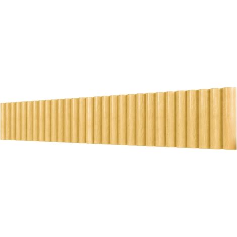 Clôture de jardin en bois 176x30 cm – Barrière naturelle pour parterres et animaux, en sapin massif 2,7 cm, pose sans outil – Idéal pour massifs, pelouses et allées – Bois naturel