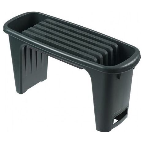 Tabouret de jardinage 2-en-1 Nature - NATURE - Vert - HDPE - Coussin pour genoux (1/10)