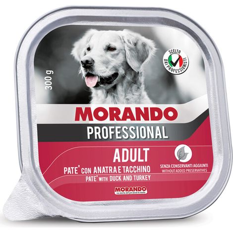 CIBO CANE MORANDO VSC 300 G PATE ANATRA TACCH Q.TA 18