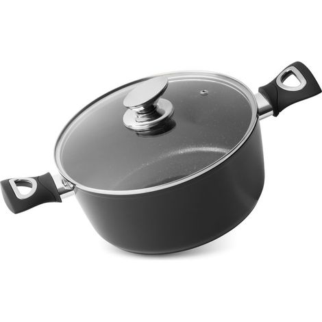 Topf MagicHome Black Line, 24 cm, 4000 ml, mit Deckel (1/3)