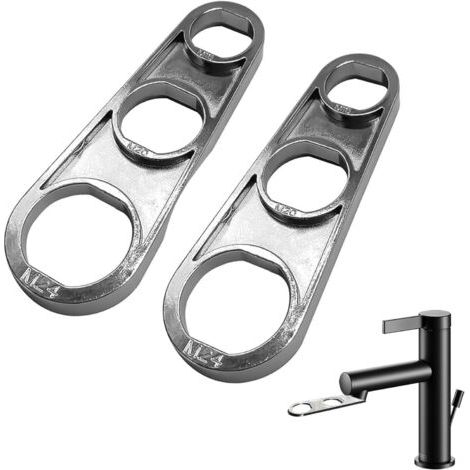 QORVA-2 Pièces Clé M16/M18/M20/M22/M24/M28 Régulateur De Jet, Barboteur Robinet,Clé De Ventilateur D'évier,Cartouche Mélangeuse (1/5)