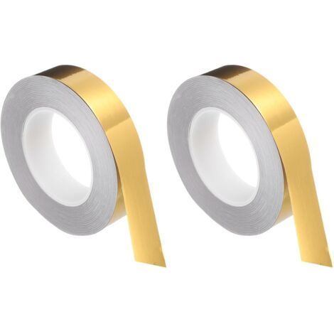 2 Rolls Self-Adhesive Kitchen Tile Film Gold, 1.5cm x 50m, Waterproof Sealing Strip for Kitchen Wall (1/5)