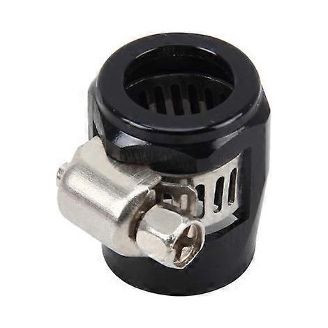 Adaptateur AN6 pour accessoires automobiles en aluminium haute performance, finition nitrurée, collier de serrage pour tuyau tressé en nylon, finition noire ( )
