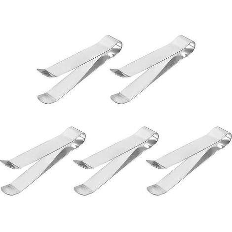 Lot de 5 éteignoirs à bougie pratiques avec pince à mèche en métal-11.00X1.50X0.10CM-Silver (1/4)