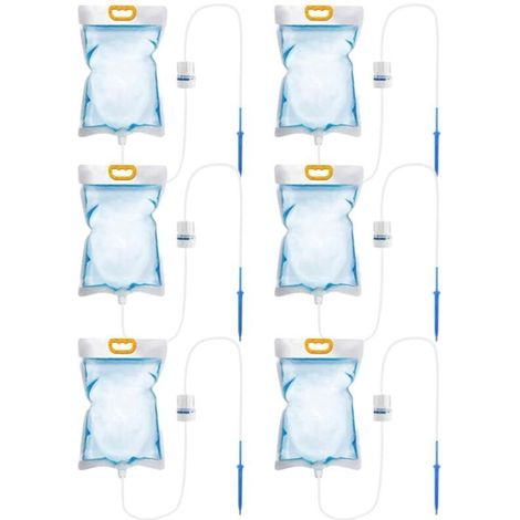 3.5L Drip Irrigation Bags – Pack of 6 with Adjustable Tap and Leak-Proof System