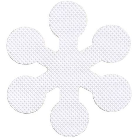 12 Stück Anti-Rutsch-Aufkleber für Badewanne und Dusche, Schneeflocken-Anti-Rutsch-Sicherheitsaufkleber schützen effektiv Kleinkinder und Schwangere (8 cm) (1/4)