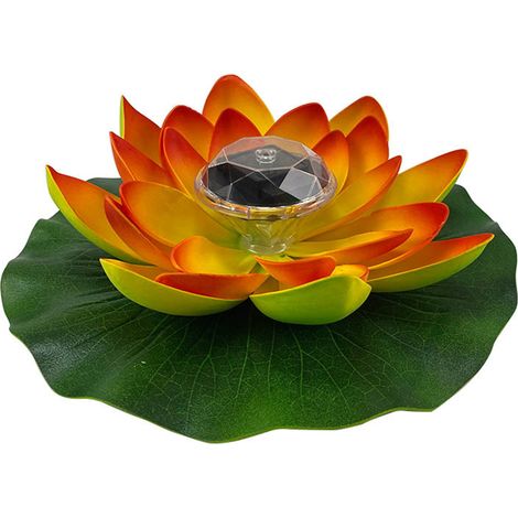 2 Lampes solaires Lotus, éclairage LED étanche, décoration jardin terrasse allée (1/5)