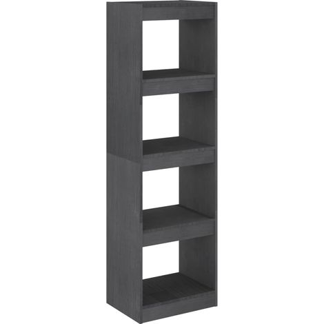 Maison Exclusive - Libreria/Divisorio Grigio 40x30x135,5 cm Legno Massello di Pino