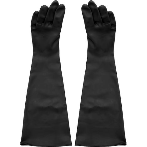 Gants de sablage pour cabine de sablage 60x20cm (1/5)