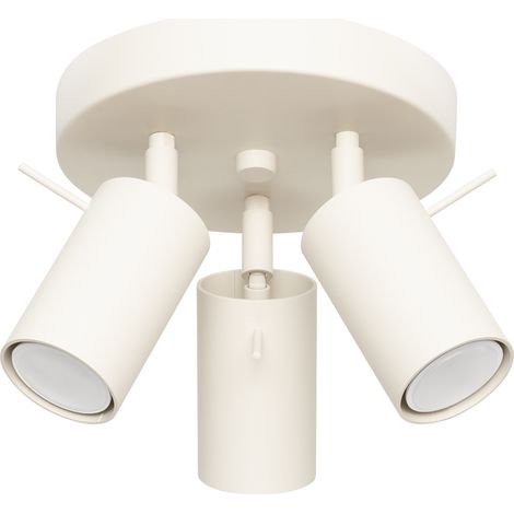 RING-SPOTLIGHT 3 GU10 BEIGE SOLLUX SL.1497 (1/5)