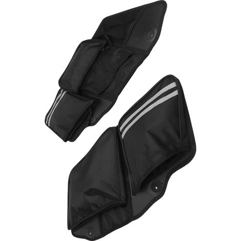 Sacoche latérale de selle de moto en nylon imperméable, grande capacité. (1/5)