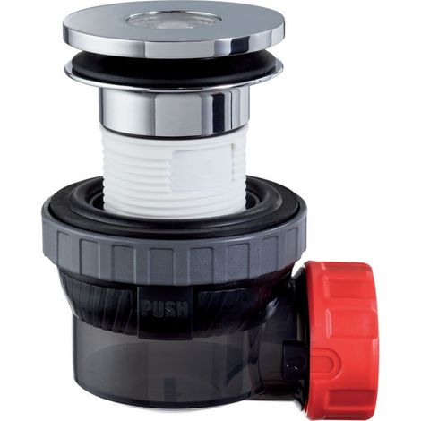 Wirquin – Bonde de lavabo Nano 6.7 Ø 32 mm – Mécanisme Quick-Clac sans outil – Orientation 360° – Ultra compact 6.7 cm (1/10)