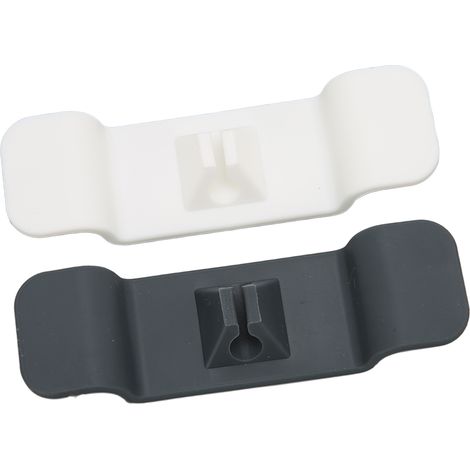 Lot de 2 range-câbles de cuisine, rangement ordonné, résistant à la déformation, noir et blanc, pour appareils électroménagers et bureau. (1/5)