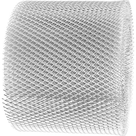 Crepinette Facile à Dérouler pour Gouttière en Alliage D'aluminium Argenté, Protège-gouttières pour Éviter Obstructions de Drain Toitures et Jardins (1/5)
