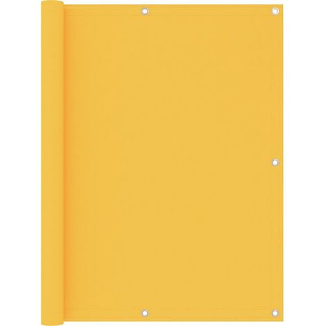 Paravent de balcon jaune, 120 x 300 cm, tissu Oxford (1/5)