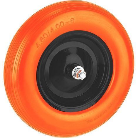 Wheelbarrow Wheel 4.00-8 Solid Rubber, Puncture-Proof (1/5)