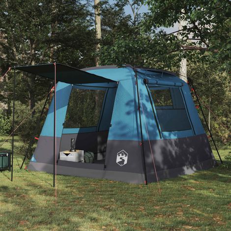 vidaXL  Party Tent  Blue 10-Person 185T Polyester with PU Coating
