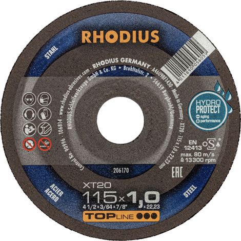 RHODIUS XT20, 50 Stück, 115 x 1,0 mm, Trennscheibe