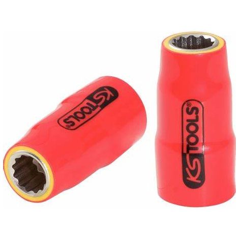 Douille 3/8'' isolée 1000V, 12 pans 9 mm