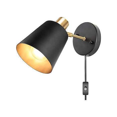 Applique murale pour salon et entrée, lampe à bascule pour chambre ou bureau, suspension avec interrupteur, lampe de lecture (1/3)