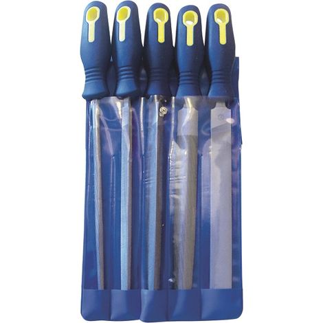 DRAKKAR TOOLS - Jeu de 5 limes 200mm - 22390 - Ce produit de marque DRAKKAR TOOLS est neuf.