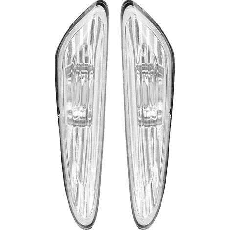pour repetiteur e46 pour repetiteur e46 Accessoires de voiture abat-jour, 1 paire de clignotants couvercle de lampe de marqueur latéral 63137165915 63137165916 adapté pour E46 325i(Transparent) (1/4)