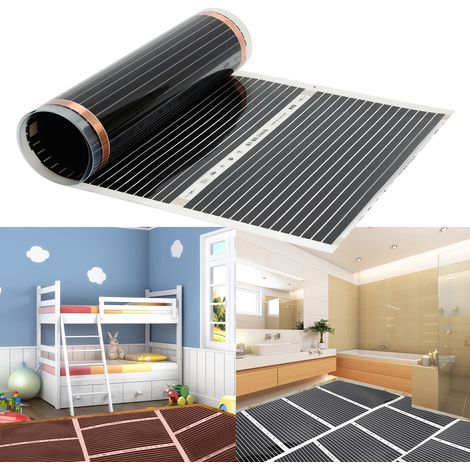 Jiubiaz 2x Film riscaldante 220W/m², larghezza 50 cm lunghezza 2 m (1/5)