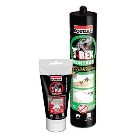ADESIVO SIGILLANTE 'T-REX EFFETTO VENTOSA' SOUDAL 200 g - SOUDAL