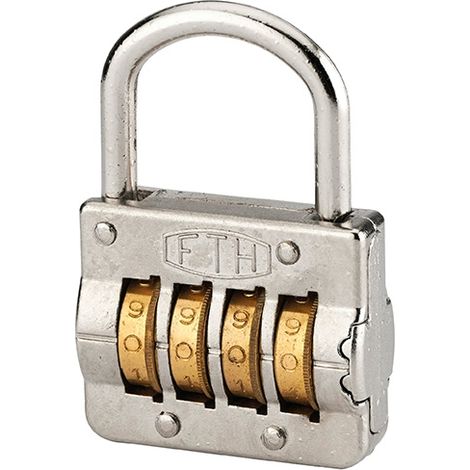 Lucchetto a combinazione M54, 4 cifre, interno, 43mm - THIRARD