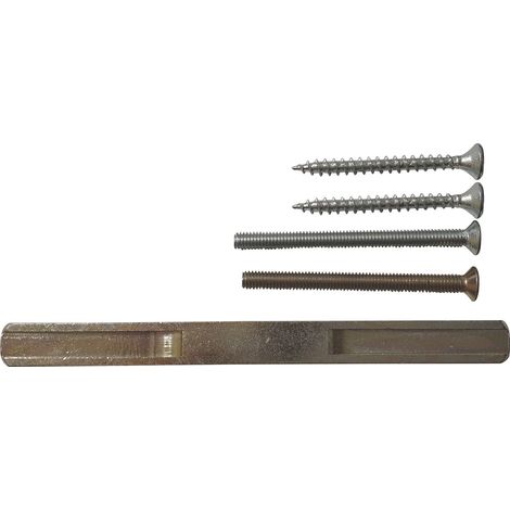 GEOS Stift 8,5 - und Schraubenset für Drückergarnituren, 47 - 52 mm, Stahl verzinkt, 1 Beutel  Grundmann WG