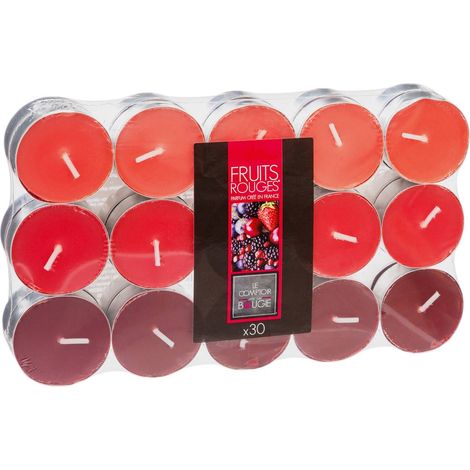 Set mit 30 Duftkerzen - Rote Beeren - 350g