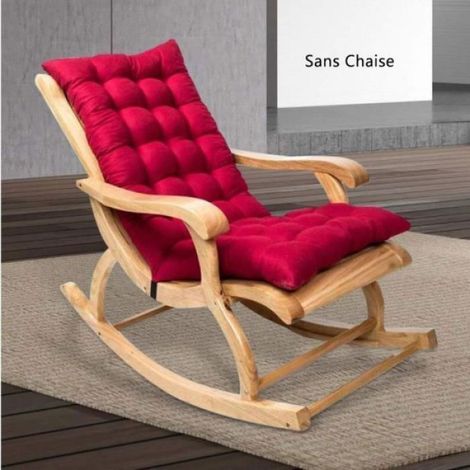 Coussin Chaise Longue - 120 x 48 x 8 cm - Extérieur Jardin Fauteuil À Bascule Voiture - 1 Pièce (1/4)