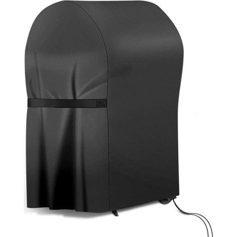 Ousse pour barbecue en tissu Oxford 420D, imperméable, anti-poussière et anti-UV, avec sangles auto-adhésives et sac de rangement (77 x 67 x 110 cm)