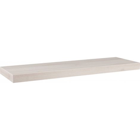 Estante de pared, estante tipo panal, estante de madera, estante de pared, nogal blanco, 75 x 23 x 3,8 cm - Minerva (1/5)