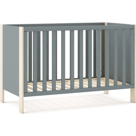 Cuna infantil DYLAN acabado verde kaki/cera blanca, 80cm(alto) 123cm(ancho) 65.5cm(fondo) (1/3)