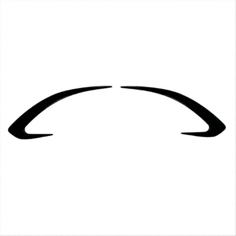Spoiler divisor trasero para parachoques de coche, color negro brillante. (1/5)