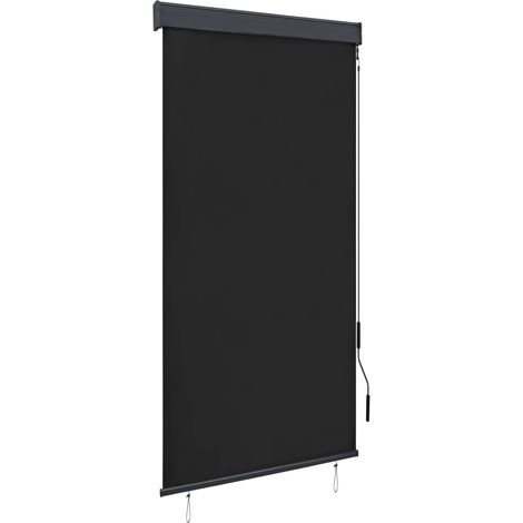 Tenda a Rullo per Esterni 80 x 250 cm con manovella in Tessuto vari colori colore : antracite (1/5)