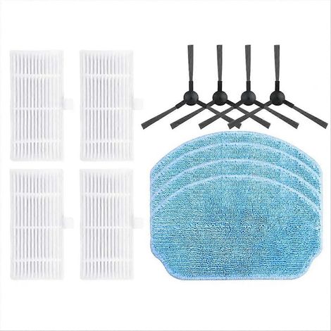 Pour Teendow BR151 aspirateur Robot accessoires, brosse latérale chiffon de lavage filtre HEPA efficace Spare nettoyage de rechange (1/5)