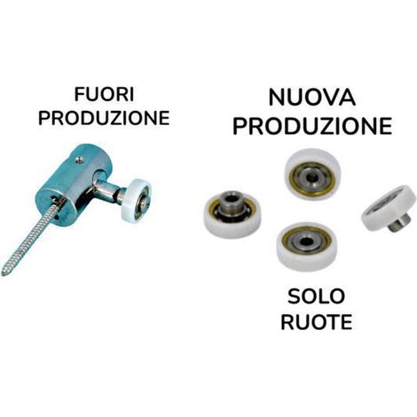 Ricambio kit 4 cuscinetti per eccentrico Glass SP1B0
