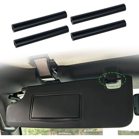 Reparaturset für Sonnenblenden für Jeep Wrangler JK JKU (2007-2017) – Reparaturschläuche für die linke und rechte Seite (4er-Set, schwarz) (1/5)