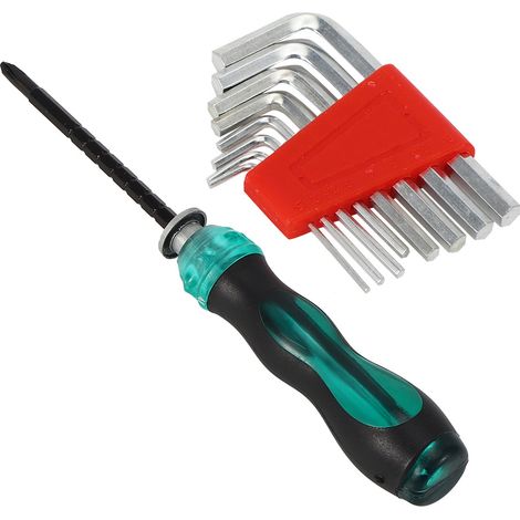 Clé Allen L 8 pièces pour guitare électrique basse, tournevis double extrémité, outil de réparation manuel (1/5)