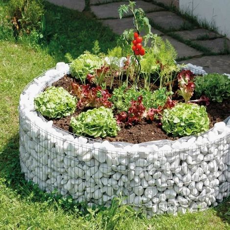 Hochbeet bellissa gabion raised bed 92x40cm verzinktes Aluminium